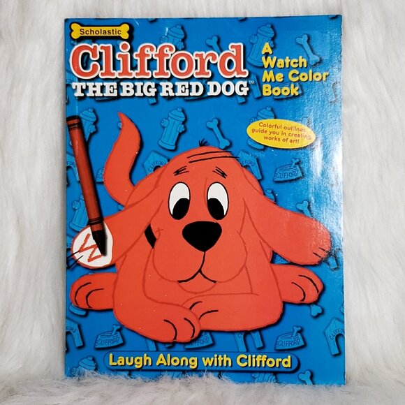 Clifford The Big Red Dog Laugh Along with Clifford OOP Coloring Book 2001 Vtg. - Picture 1 of 7